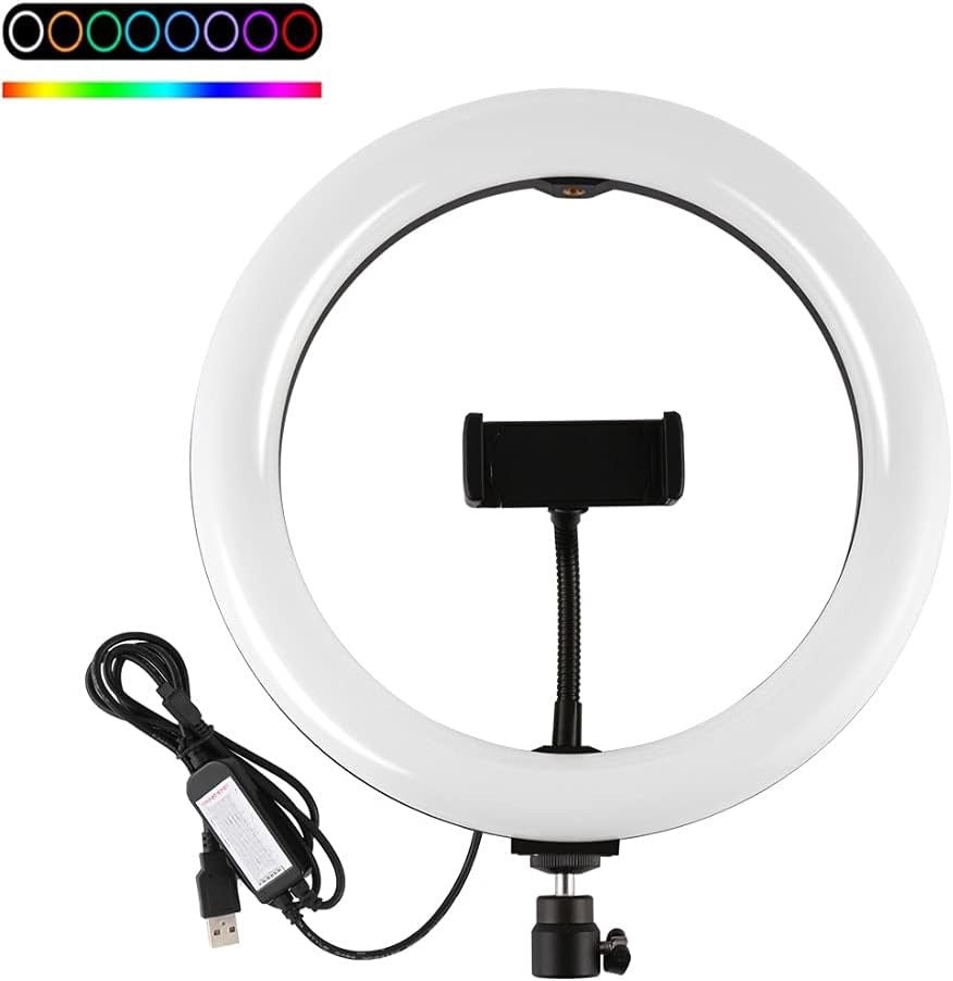 GENERIC LED Ring Light 12" MJ33 Rgb with Tripod Stand