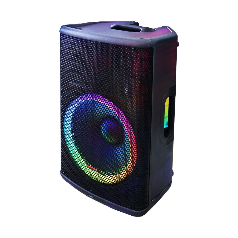 MEMOREX Speaker Box 15" MX-PS1501 Lighted Party Powered Sold Each