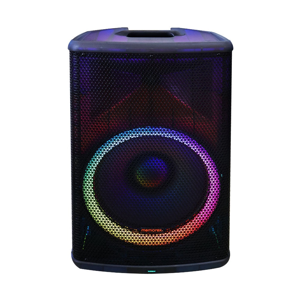 MEMOREX Speaker Box 15" MX-PS1501 Lighted Party Powered Sold Each