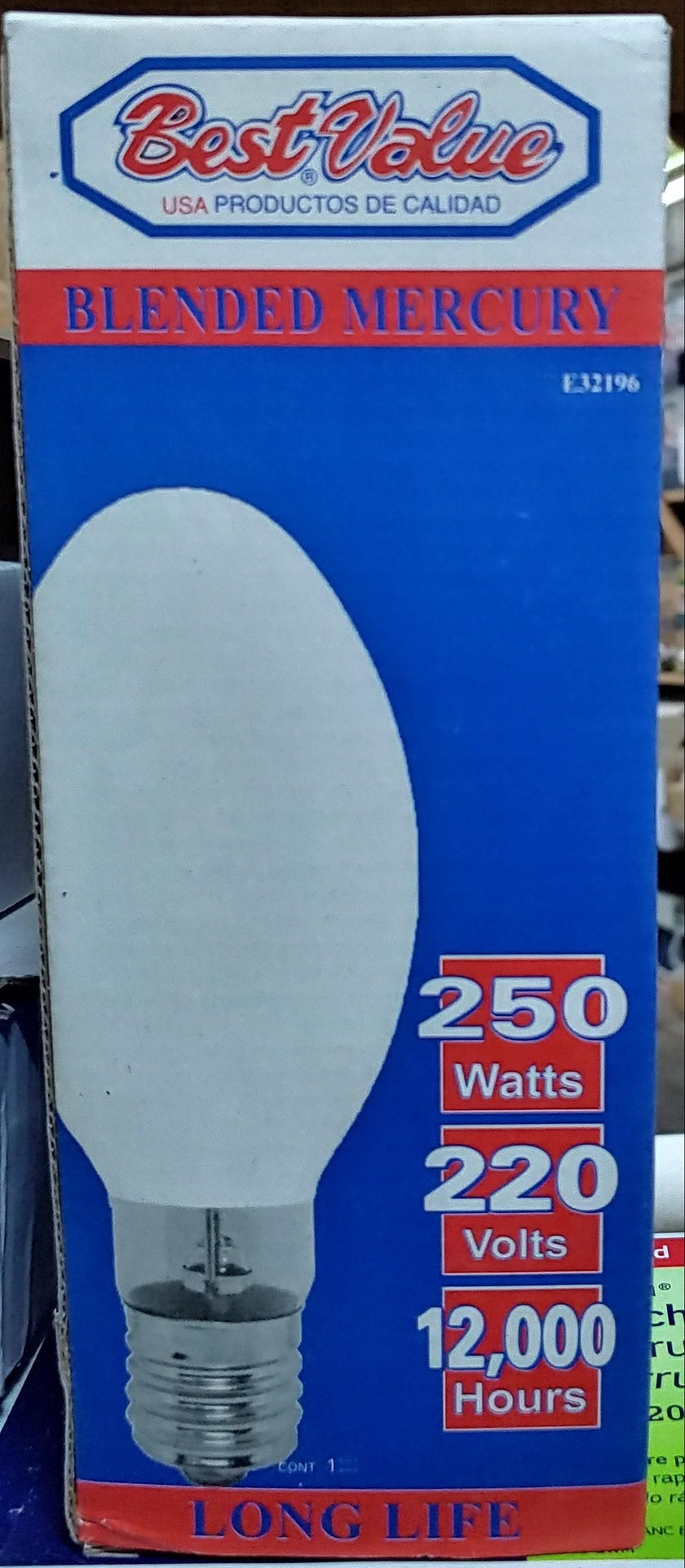 BEST VALUE Bulb Mercury Vapour 250W 220V E32196