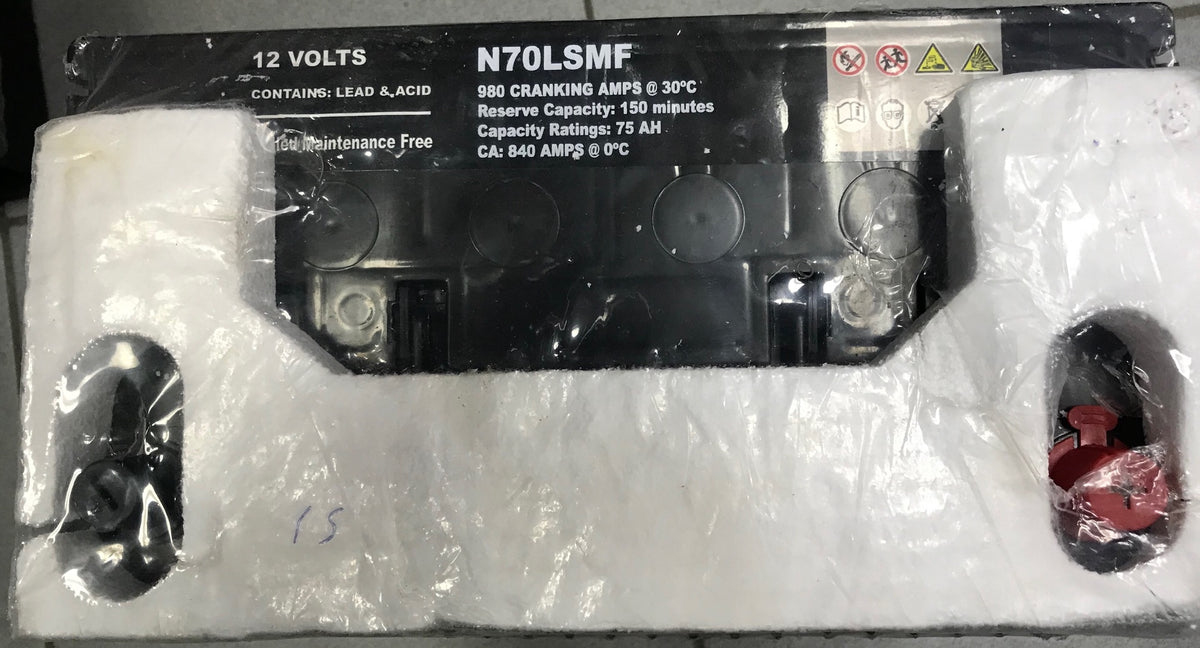 POWERMASTER Battery 14 Pl. N70LSMF (N70ZLH) 980CA 75AH