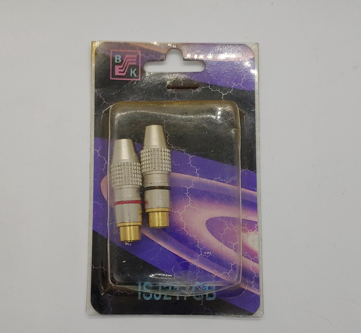 BLASTKING Plug 1 Rca Female to 1 Rca Female I-SJ217GB Gold Tip 2PCS Pack