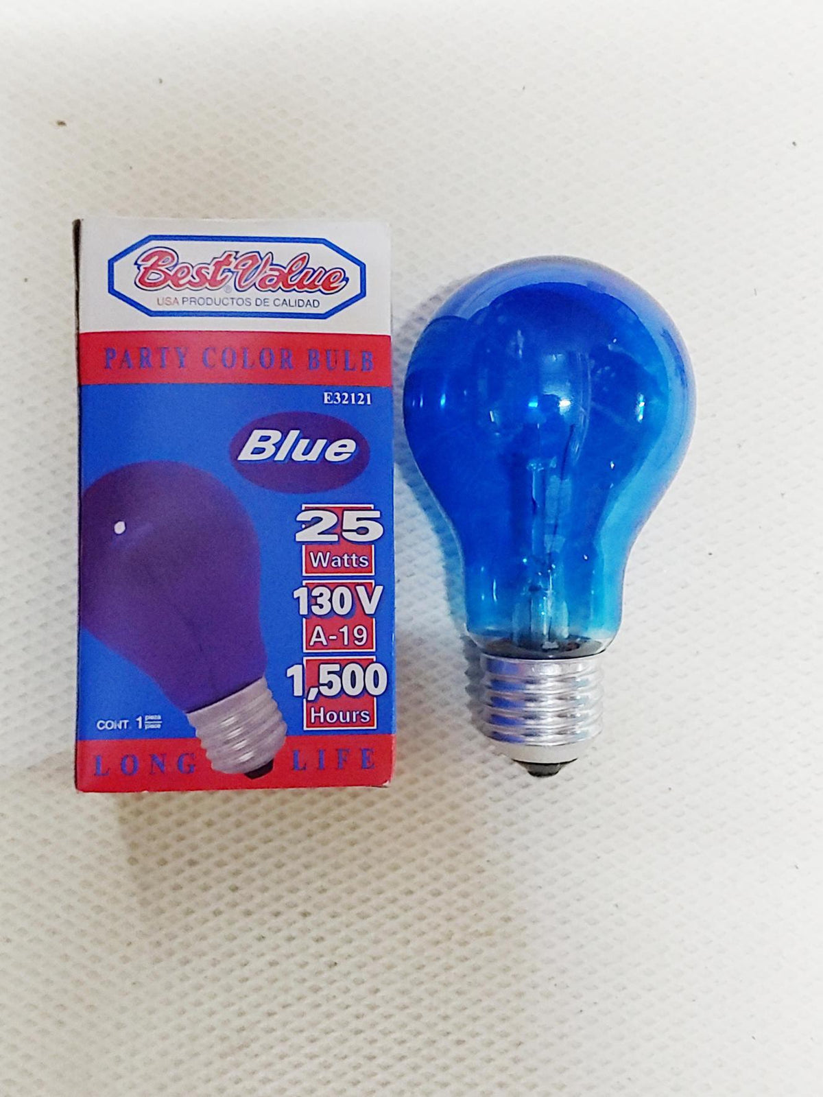 BEST VALUE Bulb Coloured 110V 25W Blue E32121