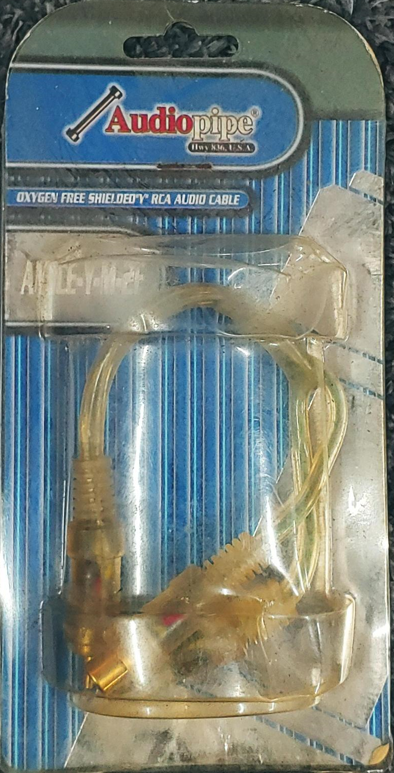 NIPPON AMERICA Lead 1 Rca Male to 2 Rca Female Y Type 6" AMICE-Y-M-2F Audio Pipe