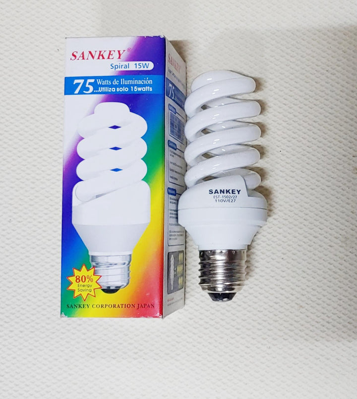 SANKEY Bulb Energy 110V 15W Spiral Warm White