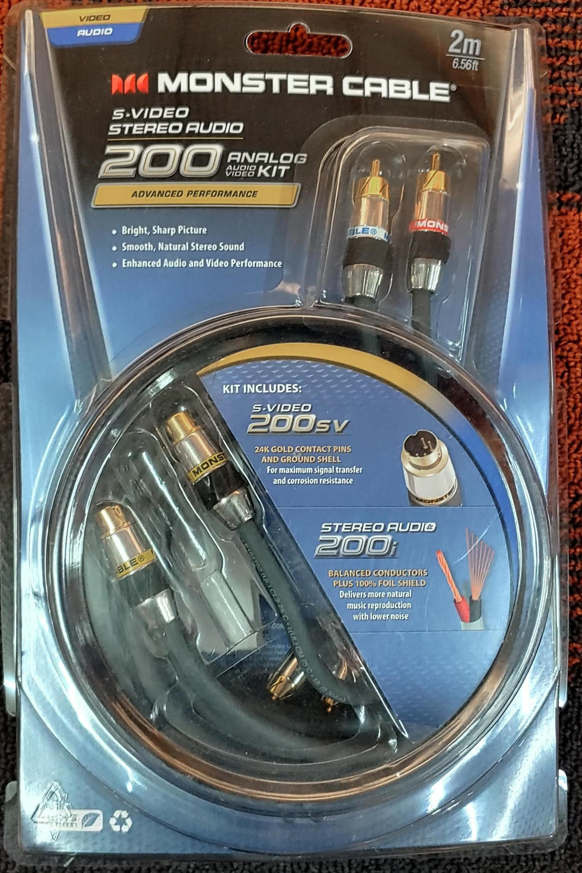 MONSTER Lead S-VIDEO to S-VIDEO 6.6' 128072-00 200SV