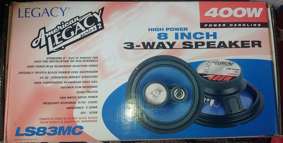 LEGACY Speaker Car LS83MC 8" 400W