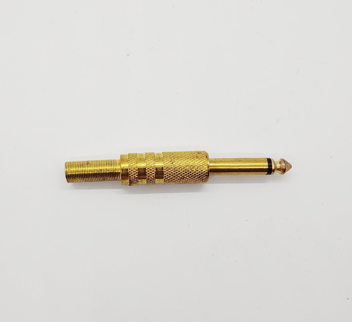 BLASTKING Plug 1/4 Male Mono Gold Metal I-SP102SG with Spring