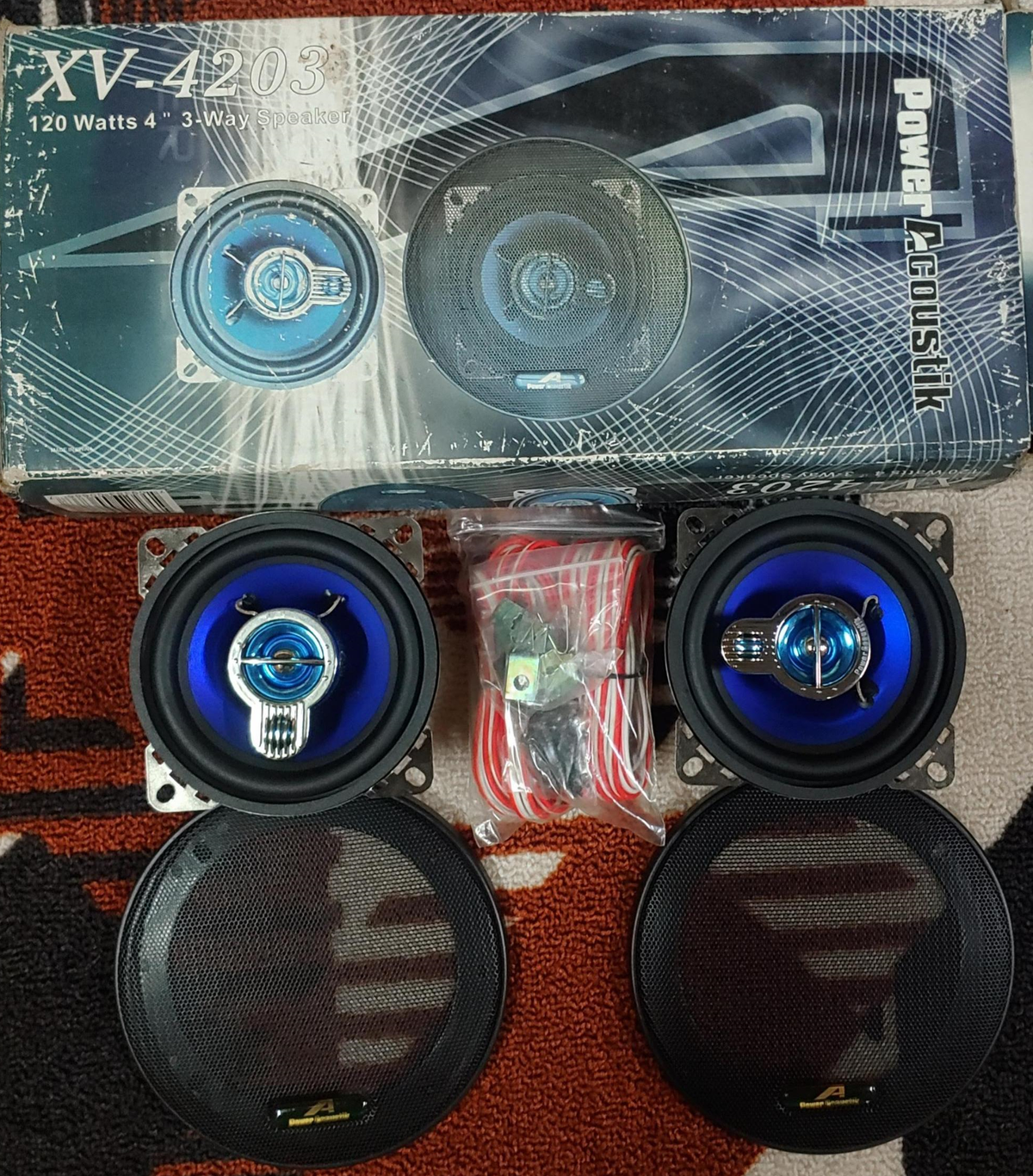 POWER ACOUSTIK Speaker Car 4" XV-4203 120W
