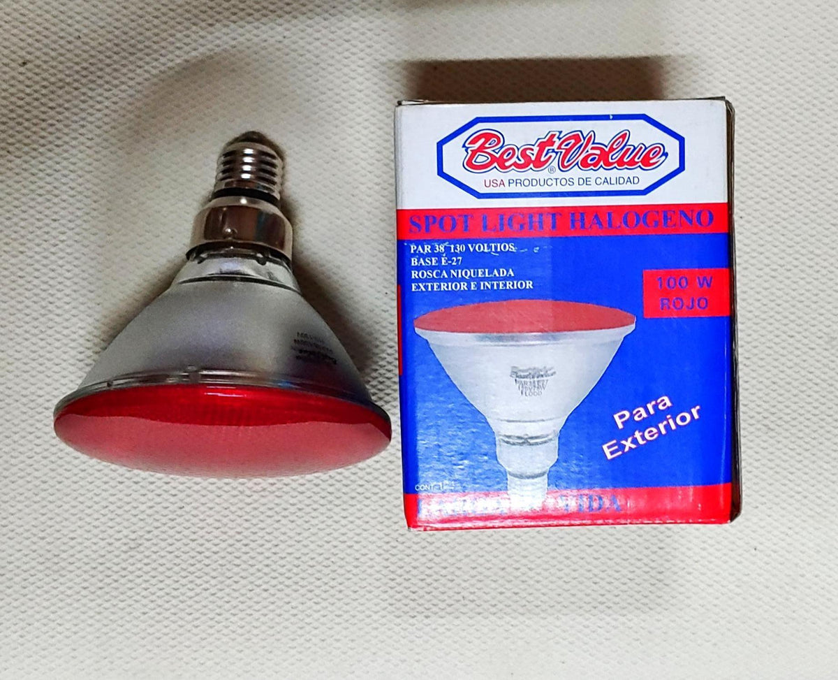 BEST VALUE Bulb Halogen 100W 110V Red PAR-38