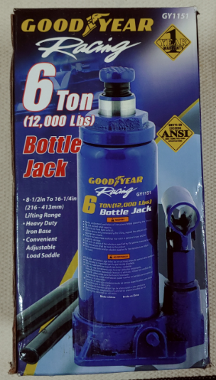 Jack 6 Tons Hydraulic (Bottle) GY1151 Goodyear