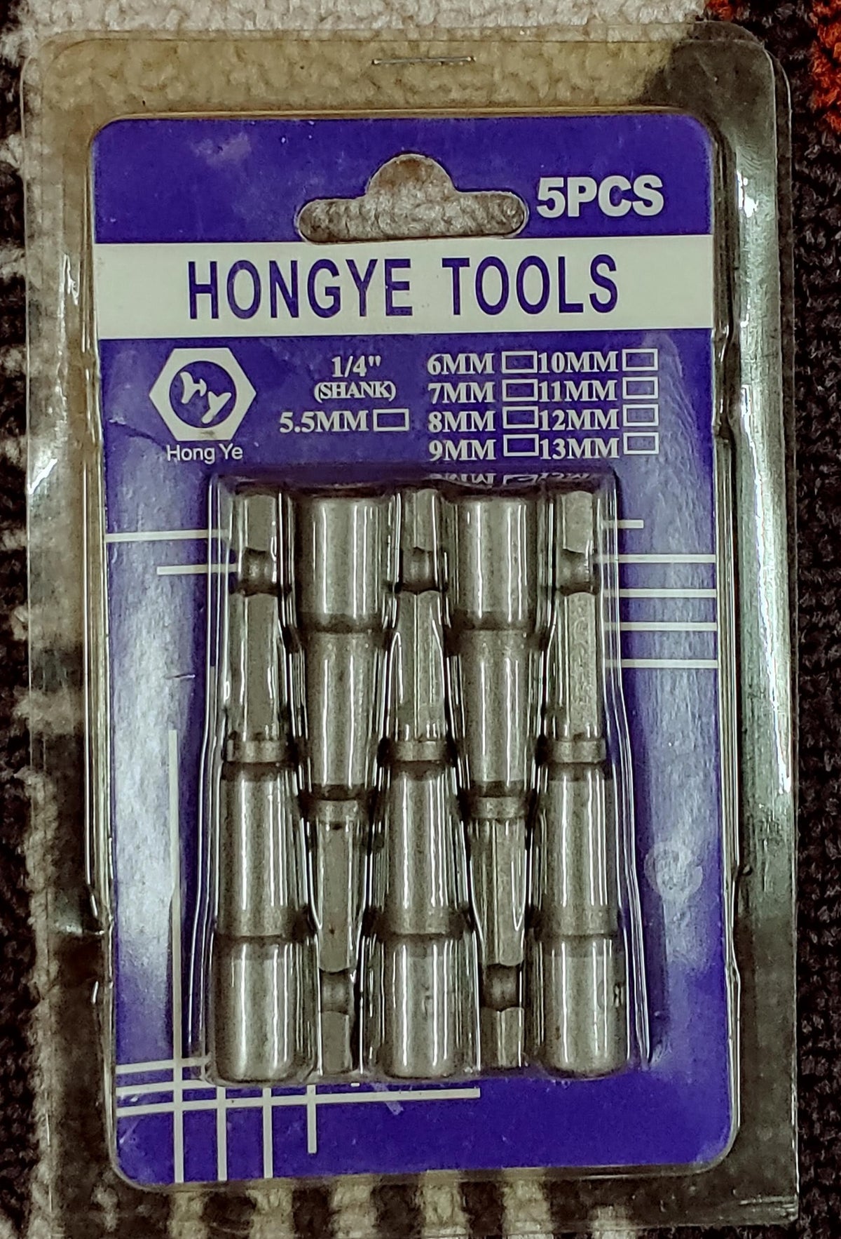 Socket Set 5PCS 10MM Hongye Tools