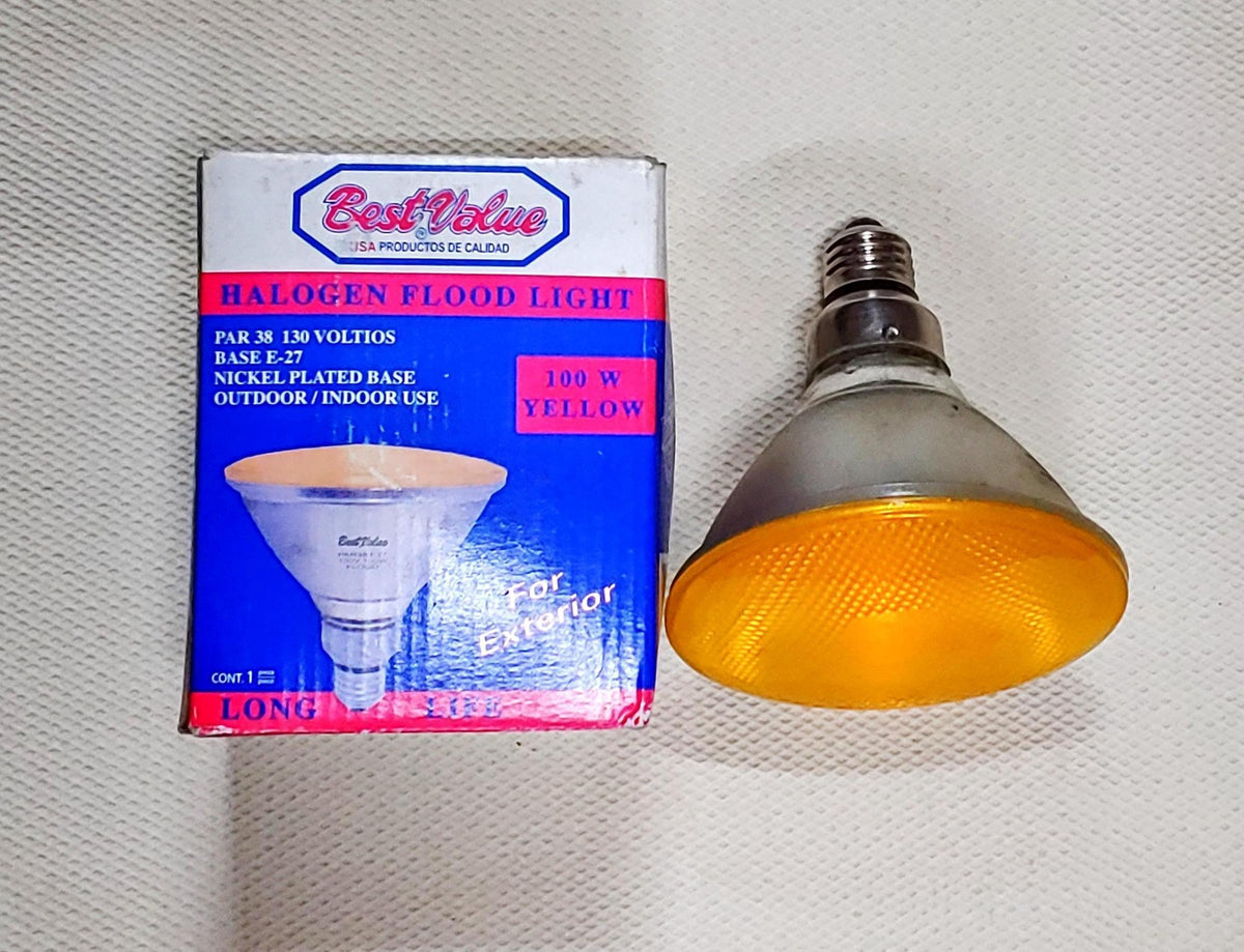 BEST VALUE Bulb Halogen 100W 110V Yellow PAR-38 E32173