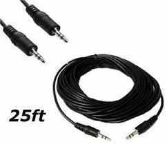 TECH CRAFT Lead 3.5MM Male Stereo to 3.5MM Male Stereo 25' CSTEREO-25 Techcraft