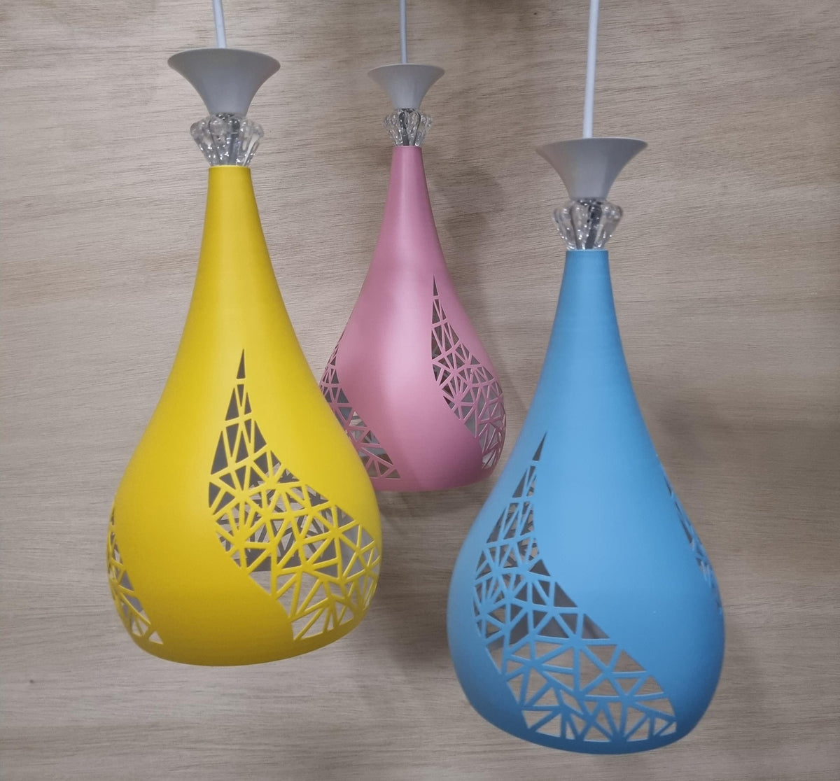 Light Fixture Pendant 3-BULB 8069-3 LED Coloured Metal
