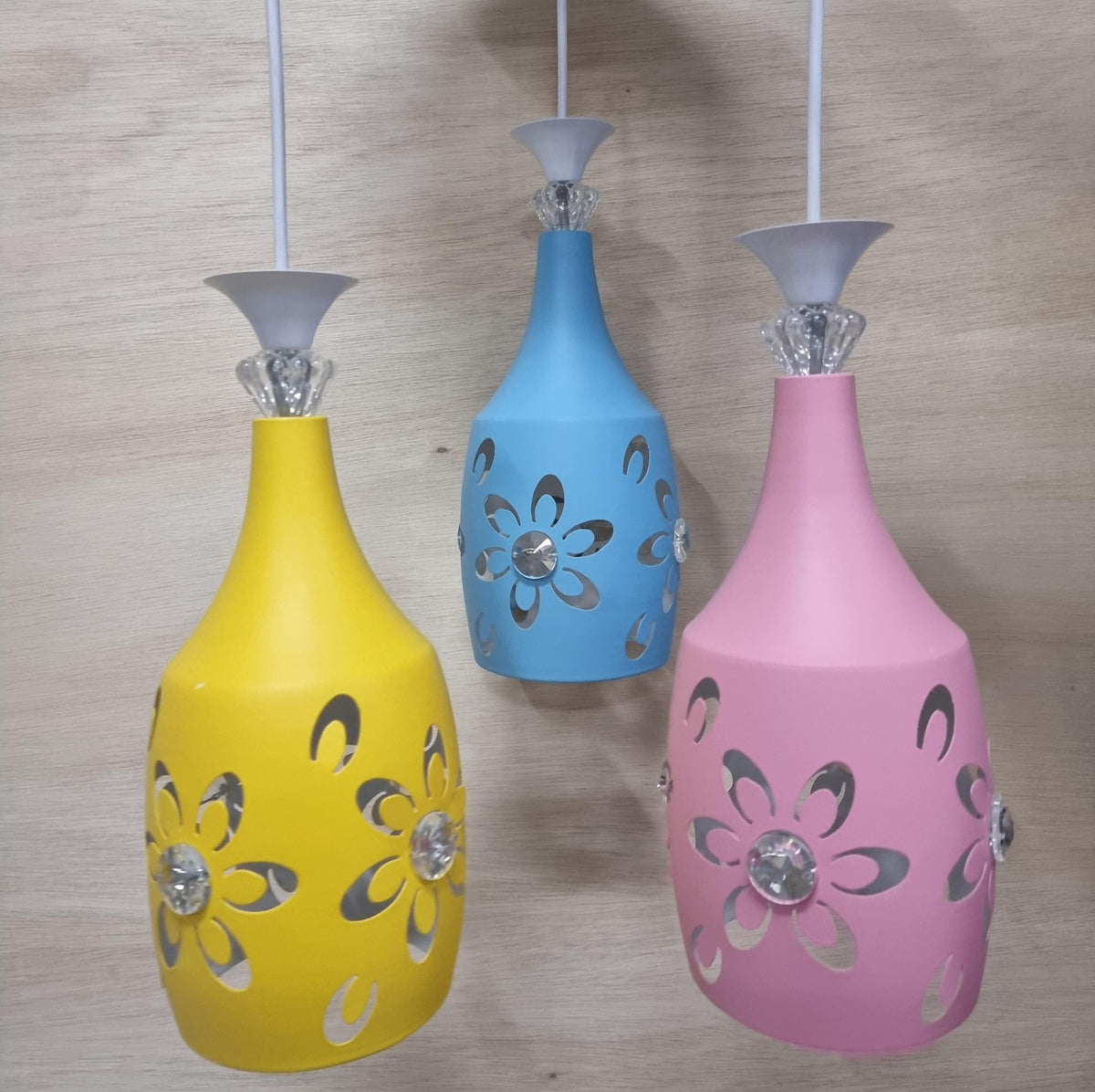 Light Fixture Pendant 3-BULB 8102-3 LED Coloured Metal