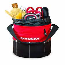 HUSKY Tool Bag 9" Red & Black Round