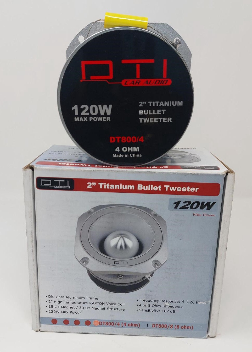 DTI Tweeter Car DT800/4 1.75" Bullet Titanium 4OHMS