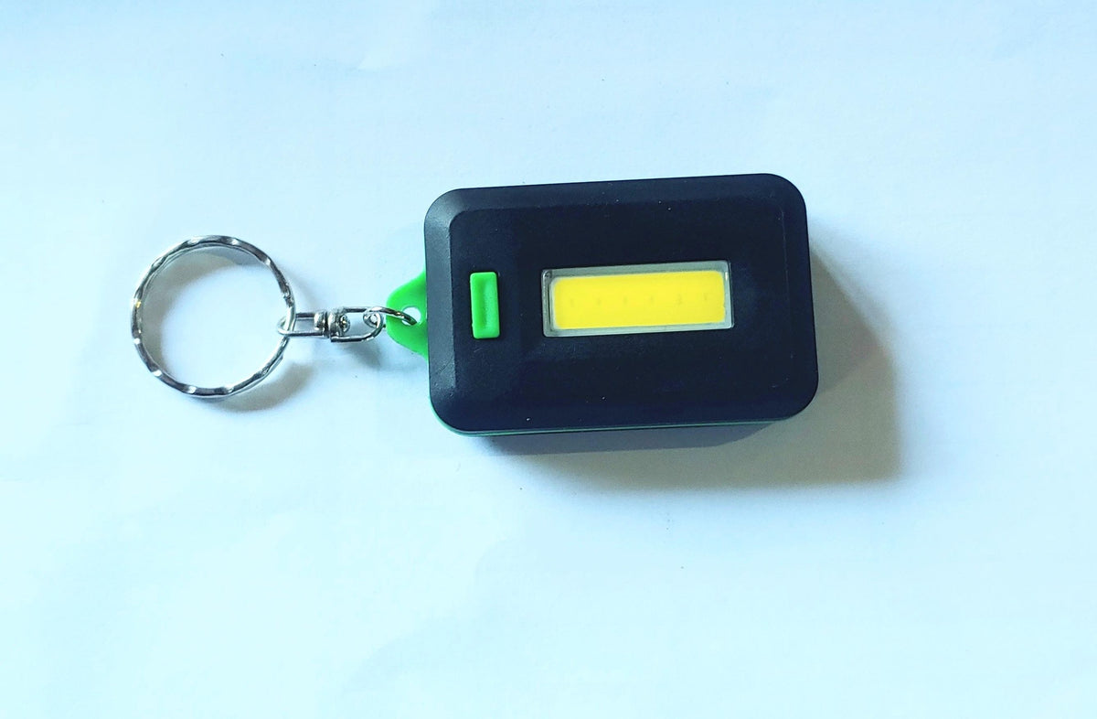 LED Light with Key Chain Black with Color