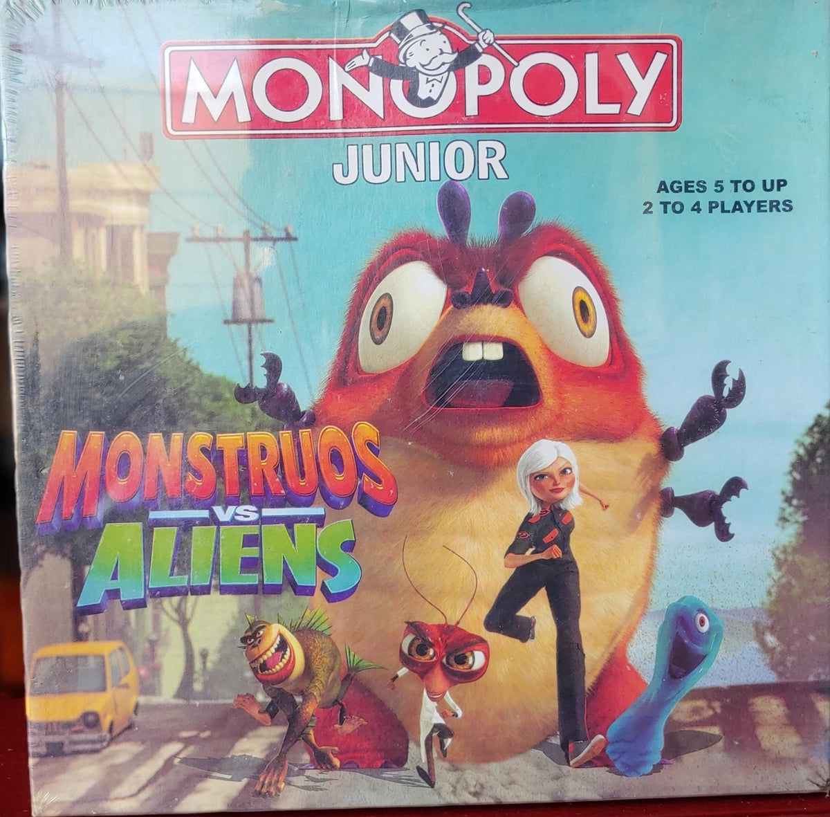 GENERIC Toy Game Board Monopoly Junior Monstruos Vs Aliens 1153A