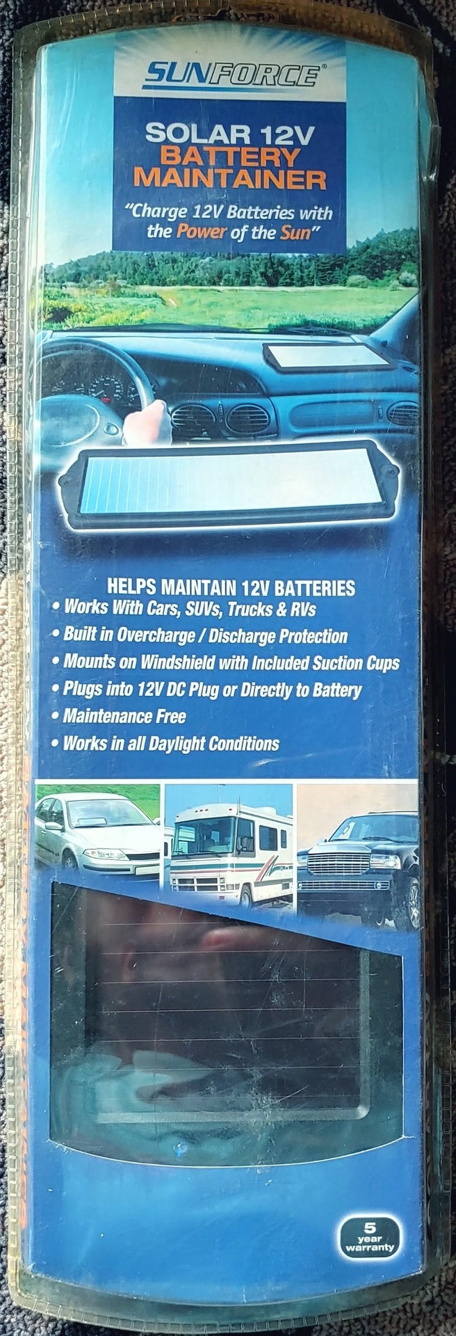 SUNFORCE Solar Battery Maintainer 12V 170838