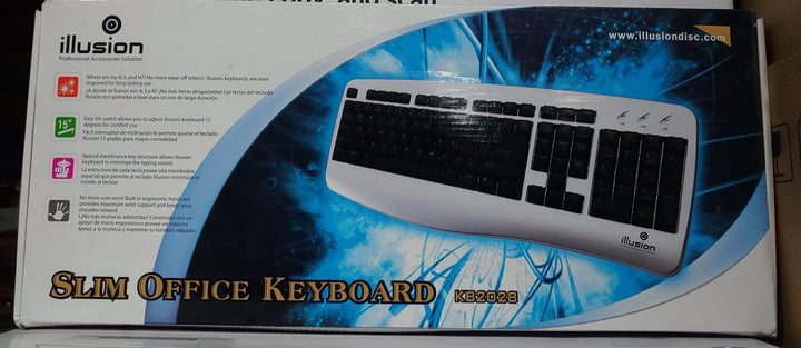ILLUSION Computer Keyboard USB 2028 Slim Palm