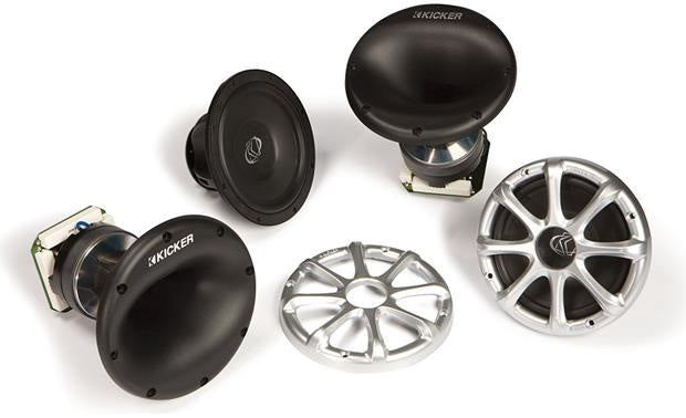 KICKER Speaker Car 6.5" KM65002 W/HORN Marine
