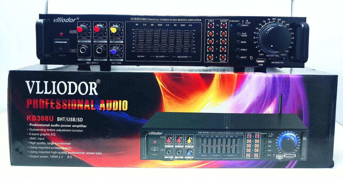 VLLIODOR Amplifier KB-308U 100W+100W 200W