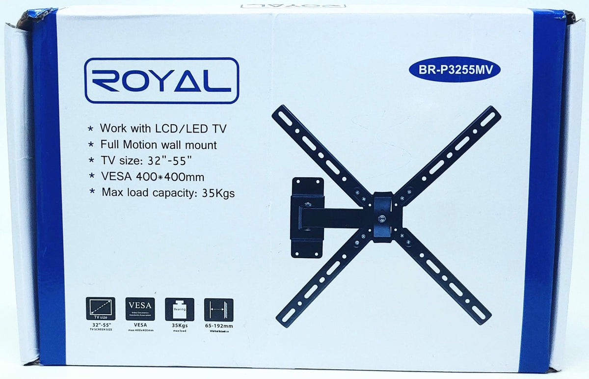ROYAL TV Wall Bracket 32"-55" BR-P3255MV Full Motion