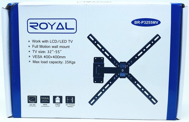 ROYAL TV Wall Bracket 32"-55" BR-P3255MV Full Motion