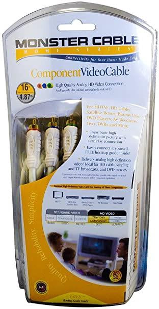 MONSTER Lead 3 Rca Male to 3 Rca Male 4' 120007 Cable