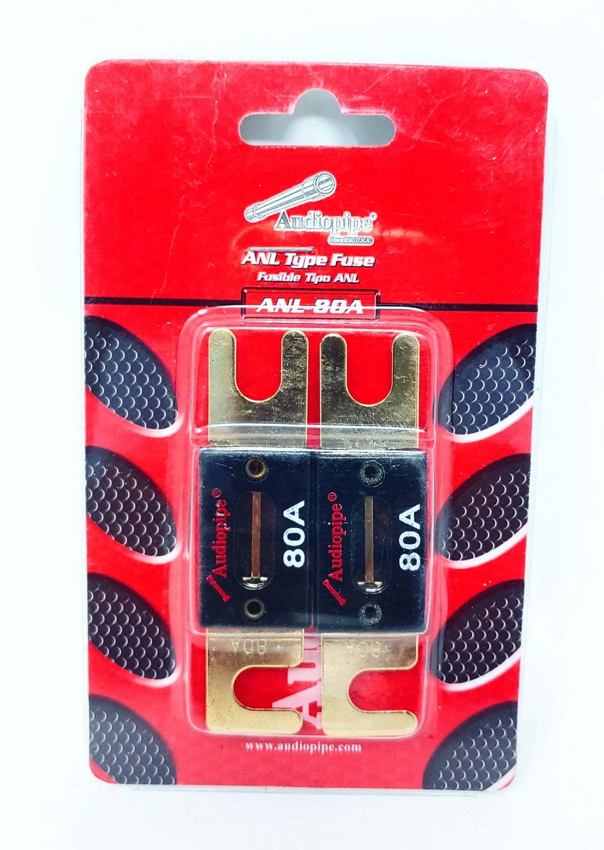 AUDIO PIPE Fuse Auto ANL-80A Gold Flat 80A 2PCS Pack
