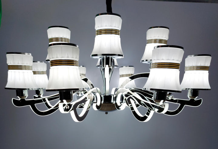 Chandelier LED P8013-12 with Remote Control / Gold