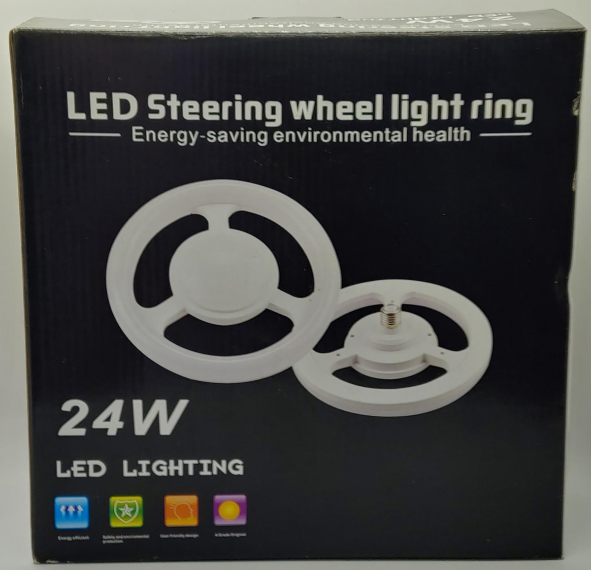 Bulb Circle Tube LED 24W White Steering Wheel