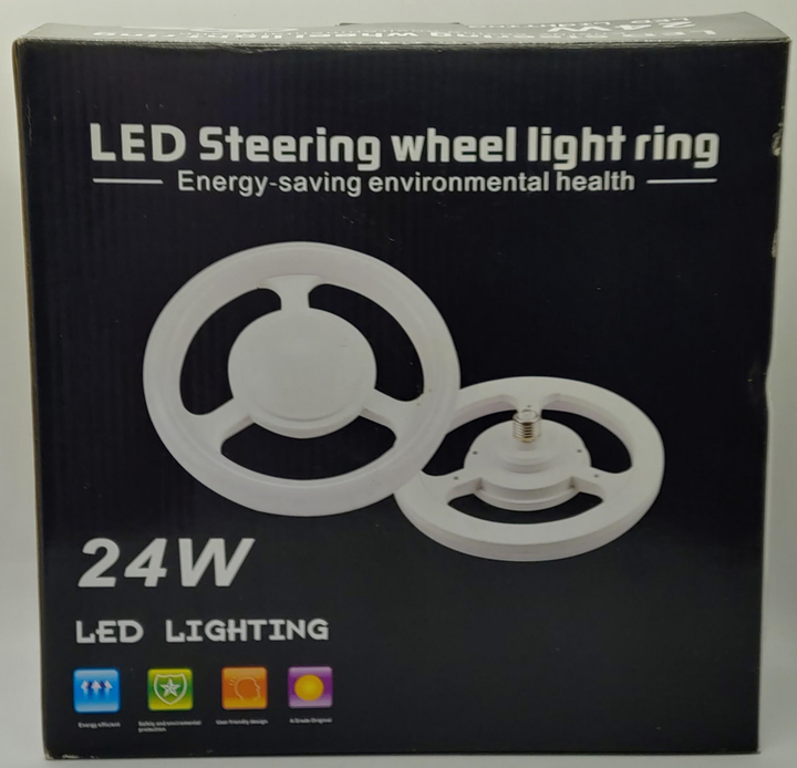 Bulb Circle Tube LED 24W White Steering Wheel
