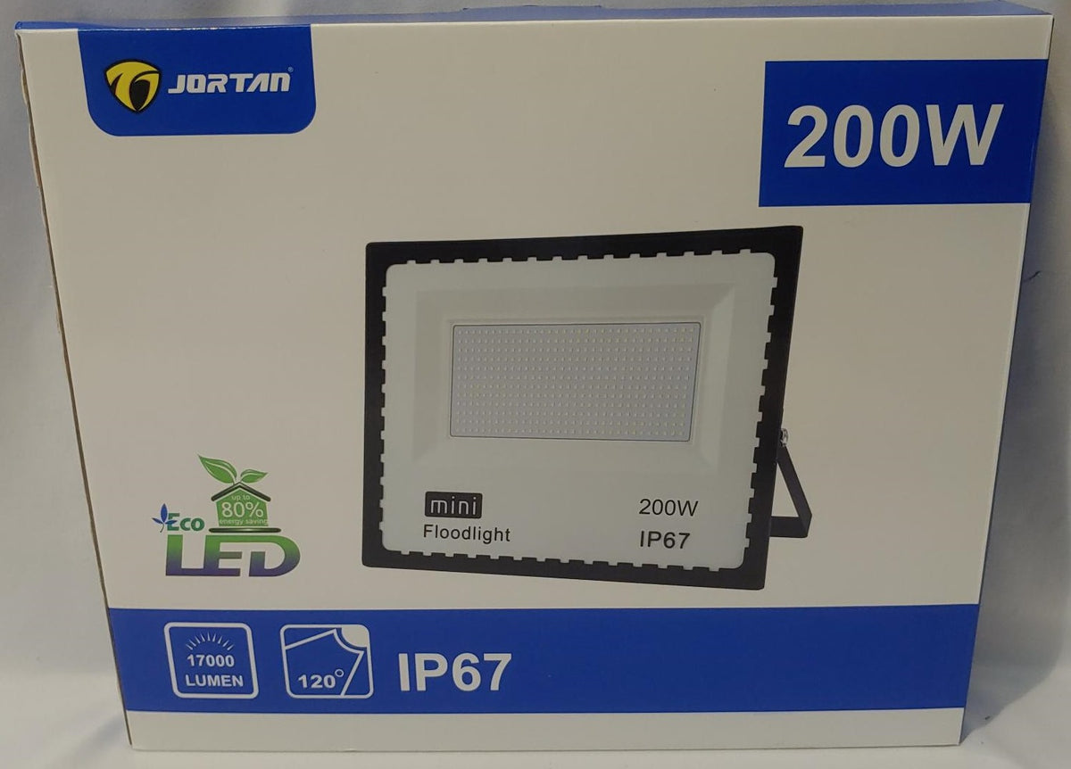 JORTAN Lamp LED Flood 200W MNTGD-TP200W IP67 85-265V 50/60HZ 6500K