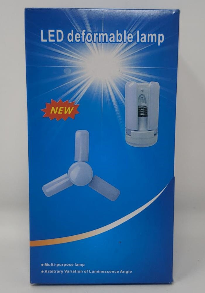 Bulb LED Fan Blade 26W 6500K 85-265V E27 Deformable Lamp