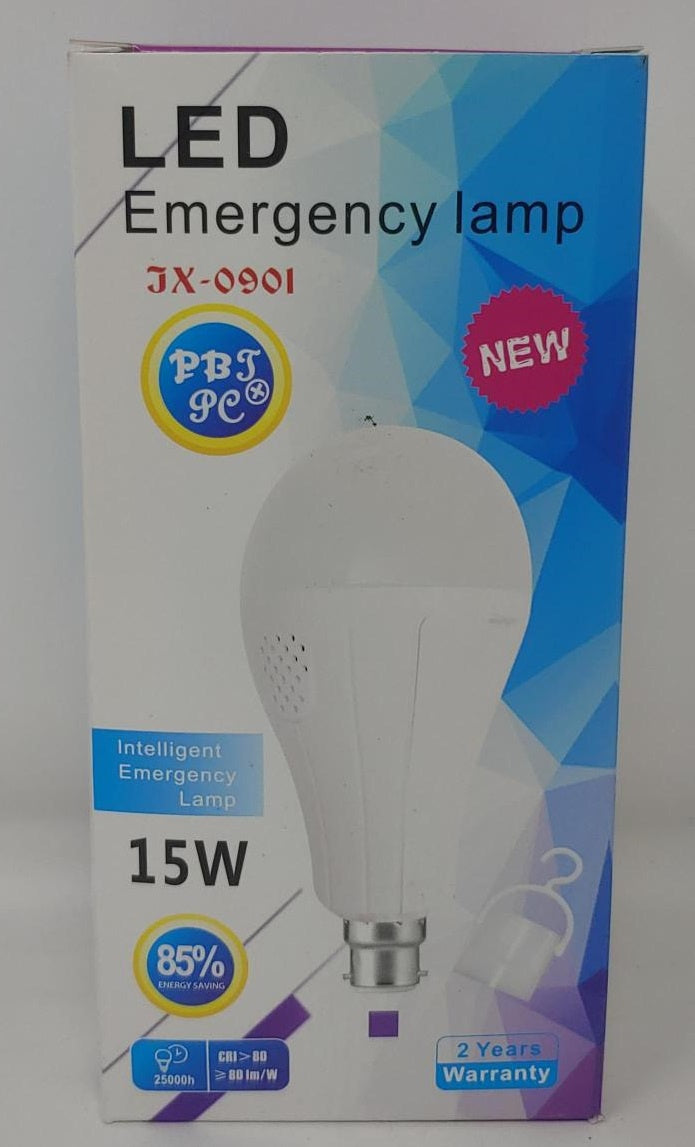 Bulb LED 15W Rechargeable JX-0901 110/220V Emergency Lamp