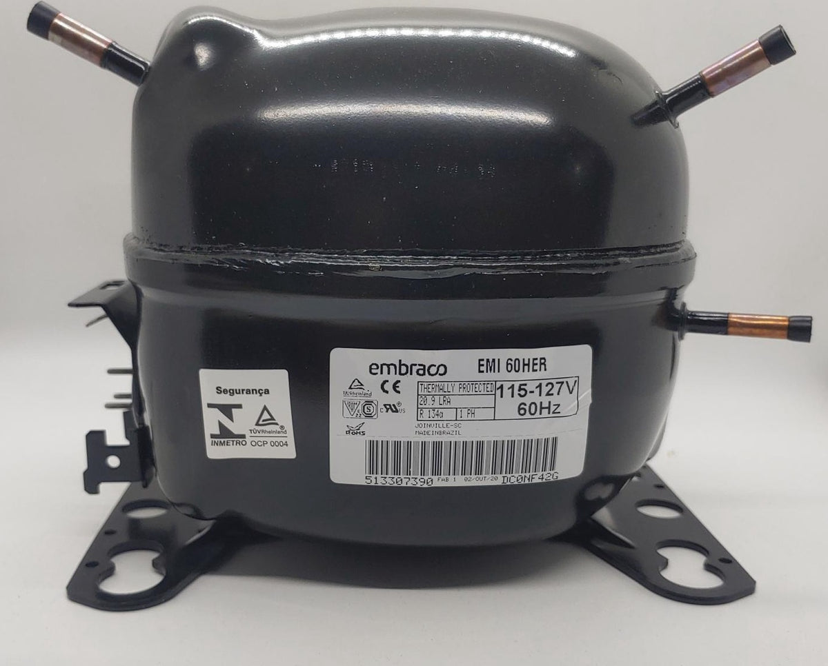 EMBRACO Fridge Compressor 1/6 HP 110V Emi 60HER R12/R13