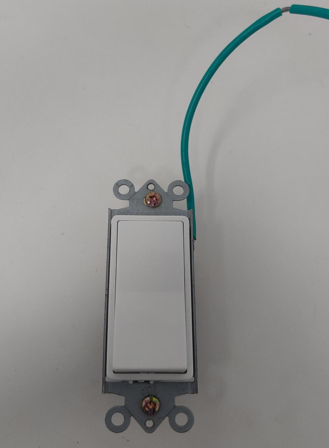 Switch Decora Double Pole 15A 120-277VAC White F211201