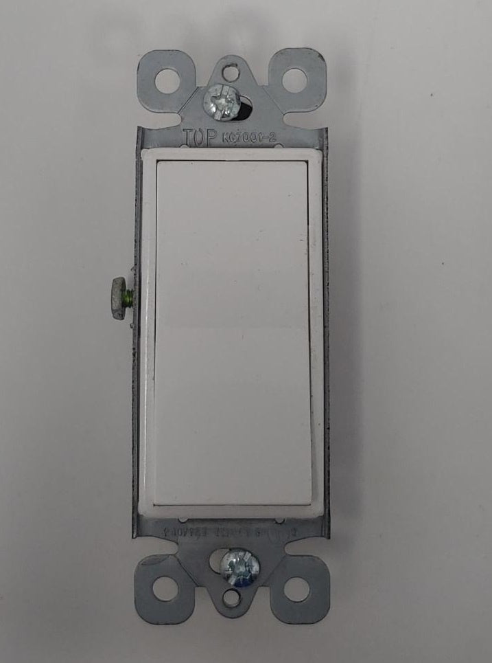 Switch Decora Single Pole V-67 KG7001-2 15A 120V-277V AC White