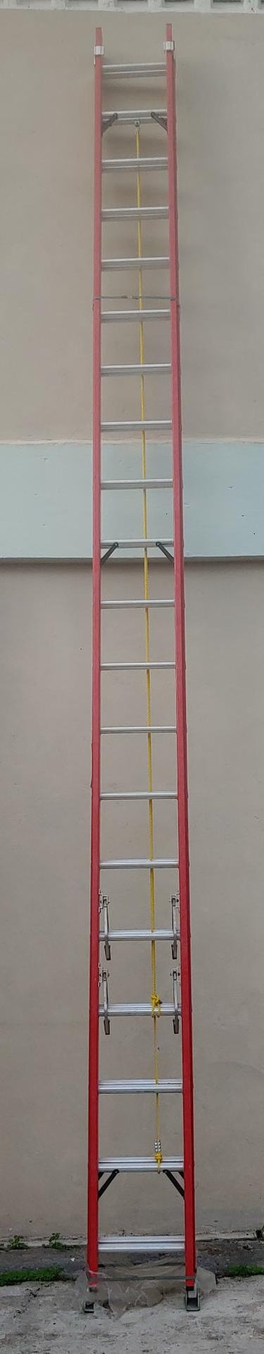 Ladder 40FT Extension Red Aluminum