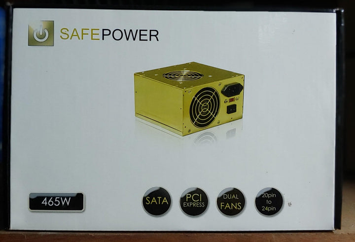 Computer Power Supply 465W Safe Power