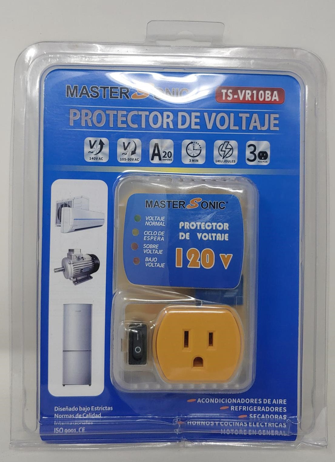 Adapter Voltage Master Sonic TS-VR10BA 120V Protector