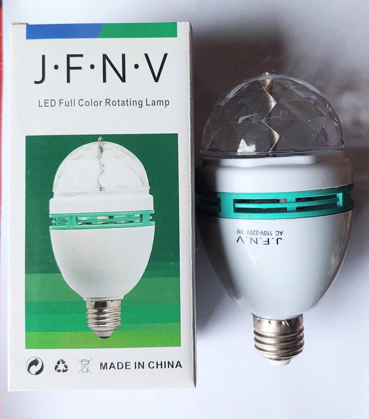 JFNV Bulb LED Full Color Rotating J F N V