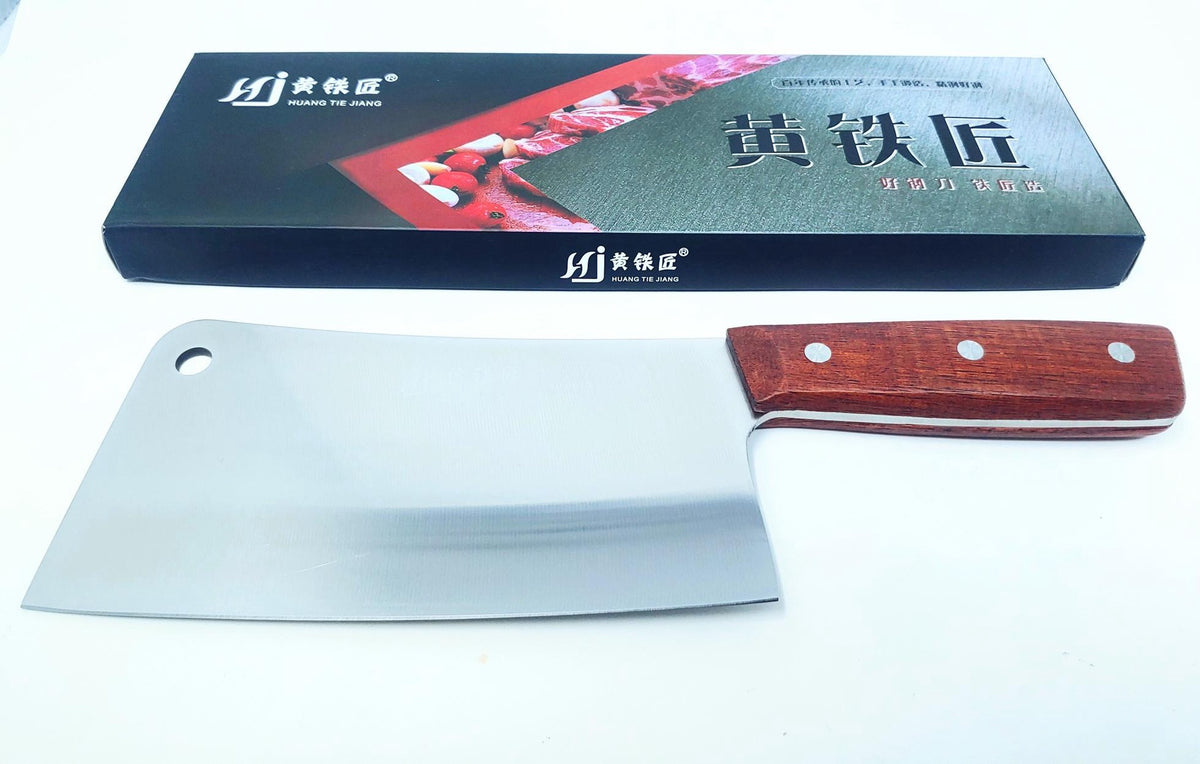 Knife Kitchen Chopper Huang Tie Jiang 40CR13 Wood Handle