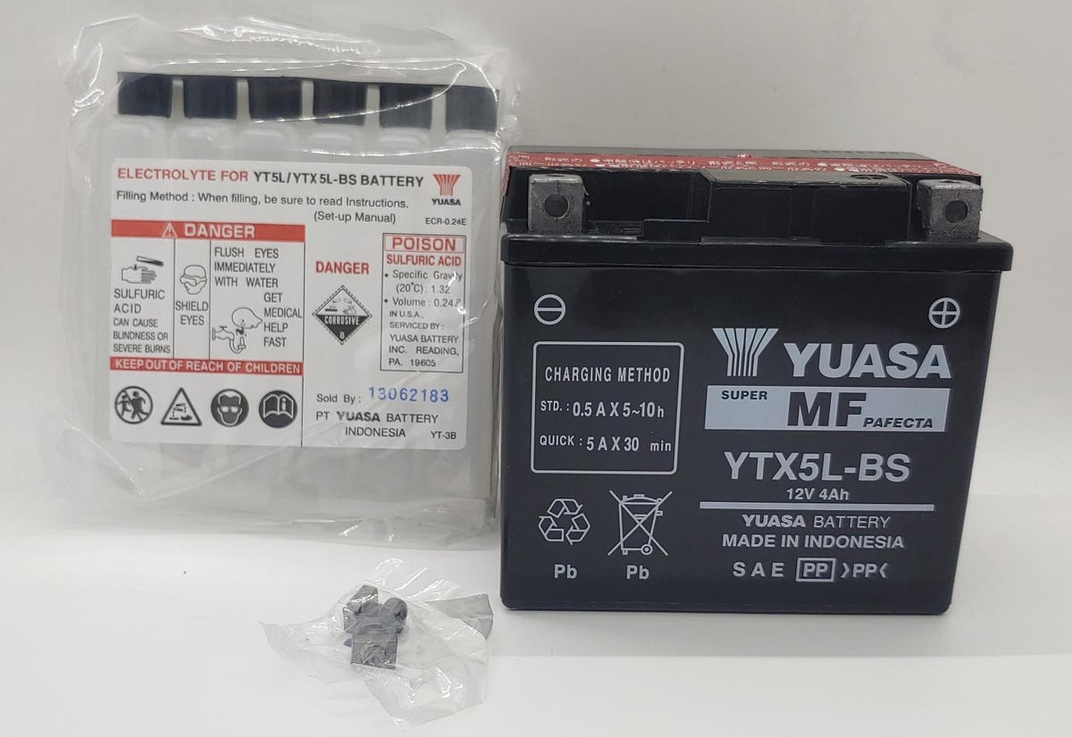 YUASA M/CYCLE Battery YTX5L-BS 12V 4AH Mf