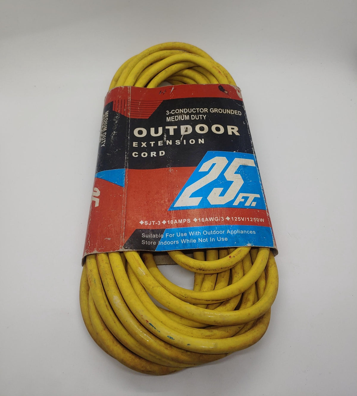 Extension Cord Outdoor 25' Yellow on Sale