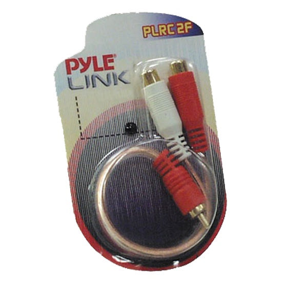 PYLE Lead 1 Rca Male to 2 Rca Female Y-TYPE 6" PLRC2F