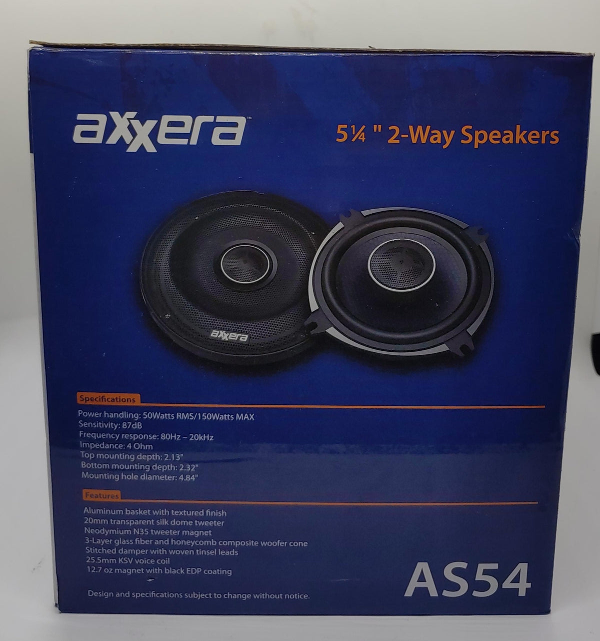 AXX Speaker Car 5.25" AS54 2-WAY